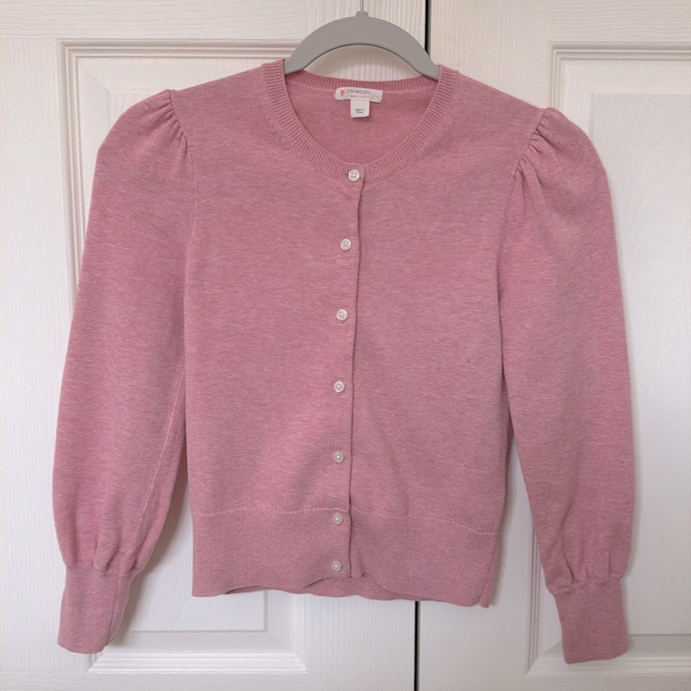Crewcuts pink cardigan size large